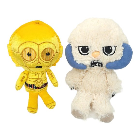 Star Wars Funko C3PO Wampa Plush Stuffed Figures Robot Animal Toys Lot of 2 - Picture 1 of 12